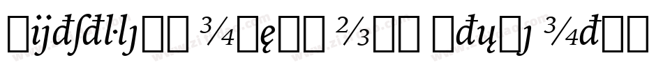 Bitstream Iowan Old Style Italic BT字体转换